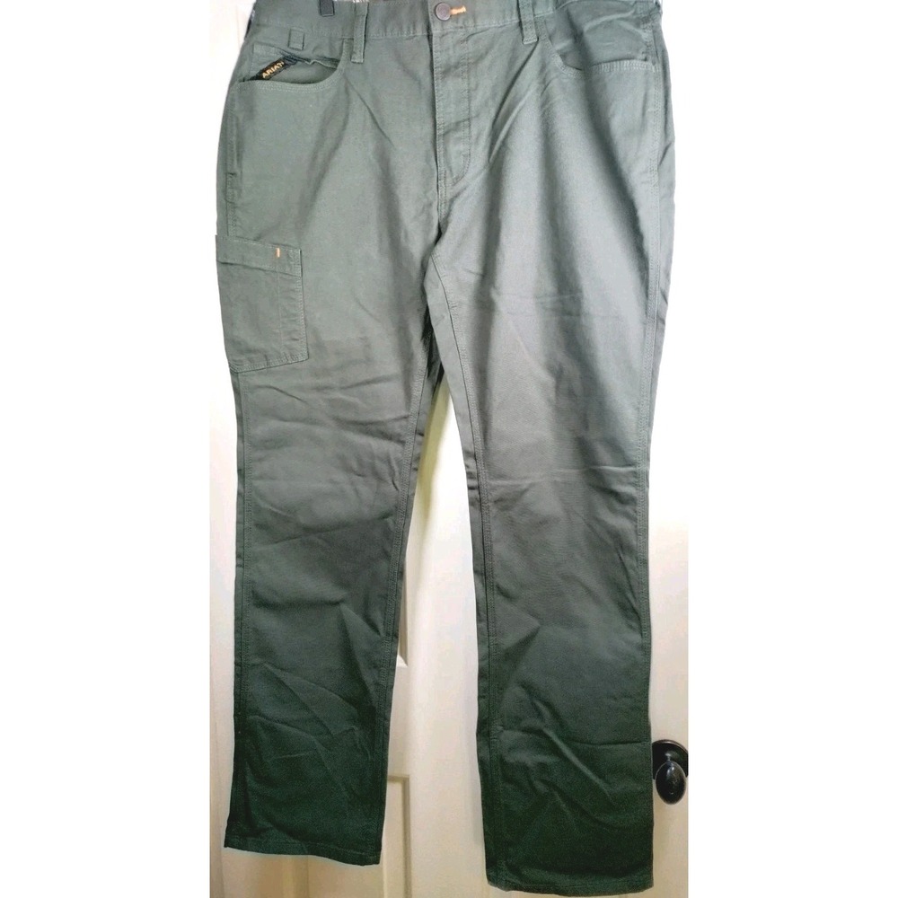 Ariat Rebar M4 Relaxed Straight Leg Work Pants Green 38x36 NWT DuraStretch